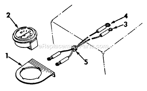 Charge Indicator Diagram and Parts List for 70  Cub Cadet Lawn Tractor